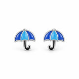Aretes Sombrilla Azul