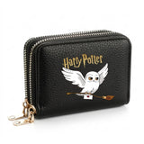 Billetera Harry Potter Hedwig Negra con Cierre