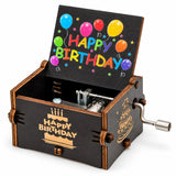 Caja Musical Happy Birthday Globos