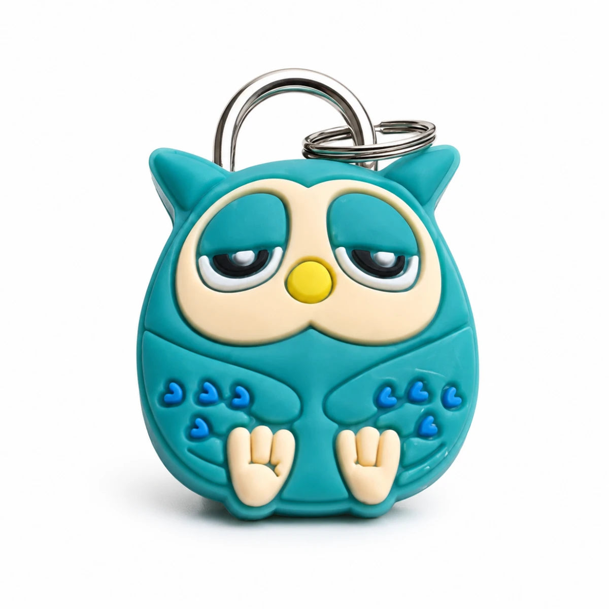 Candado Búho Kawaii Azul