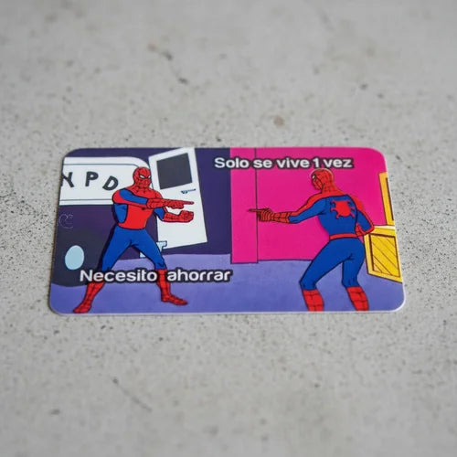 Carnet Sticker Cover Sólo se Vive una Vez Spider-Man