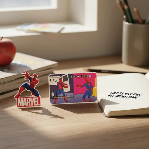 Carnet Sticker Cover Sólo se Vive una Vez Spider-Man