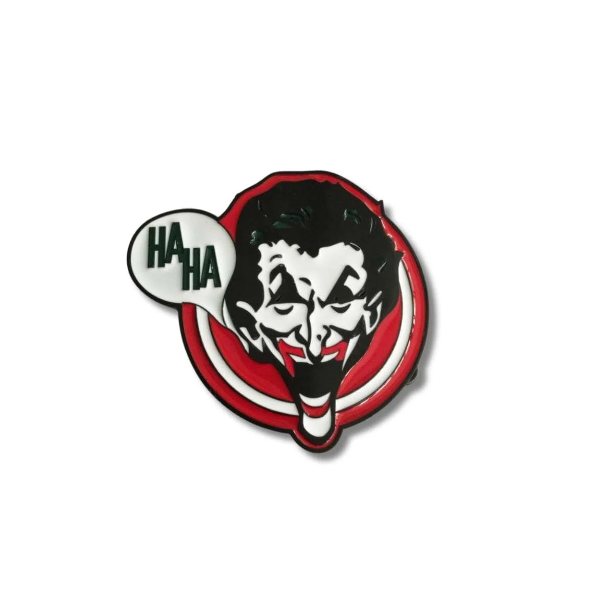 Chapa o Hebilla para Correa Joker Color Rojo y Blanco