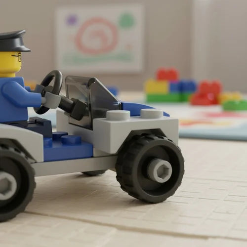 Coche de Policía Espía Serie Ciudad Tipo Lego