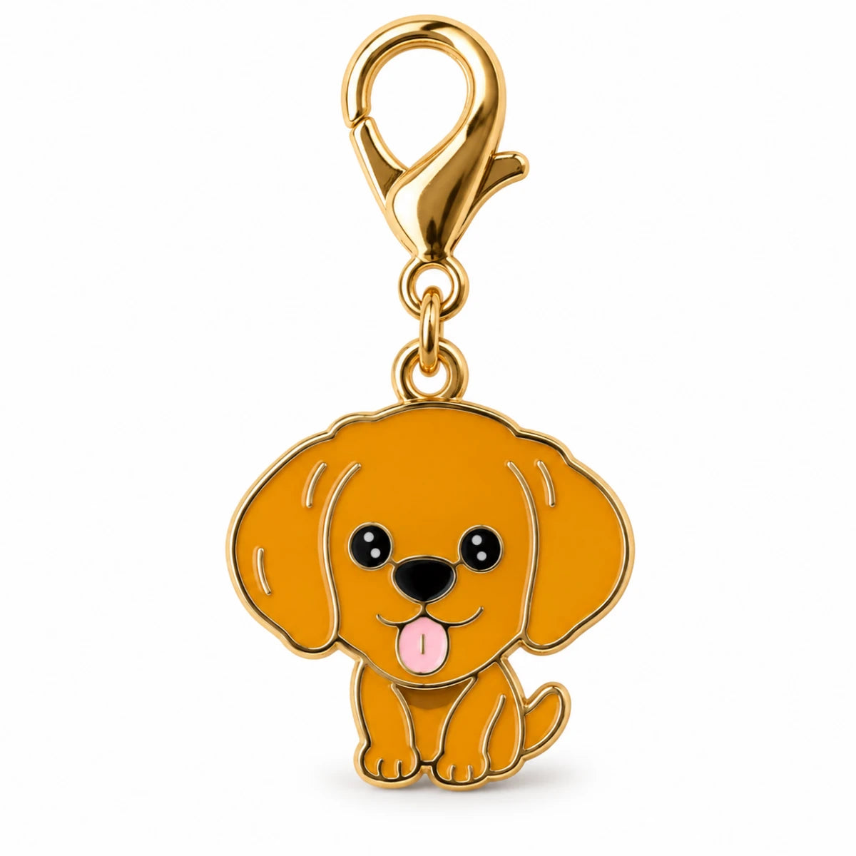 Colgante Metálico Perrito Golden Retriever