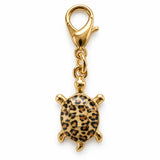 Colgante Metálico Tortuga Animal Print Leopardo