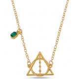 Collar Harry Potter Reliquias de la Muerte Dorado