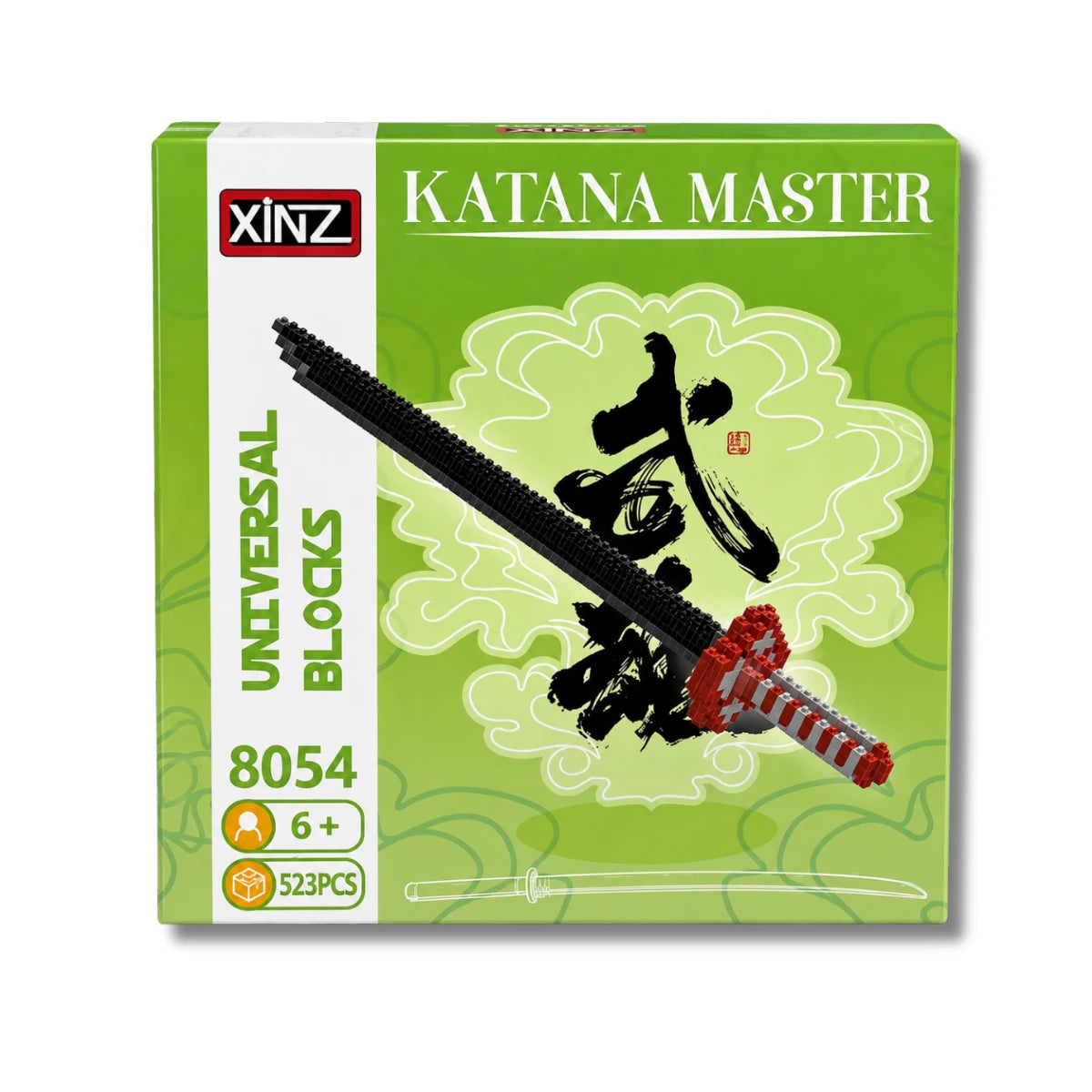 Espada Katana Kyojuro Rengoku Armable Mini Bloques