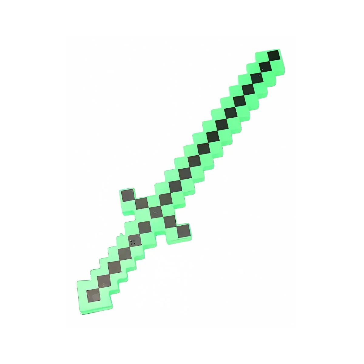 Espada Minecraft Pixel Diamante Led Sonidos Verde