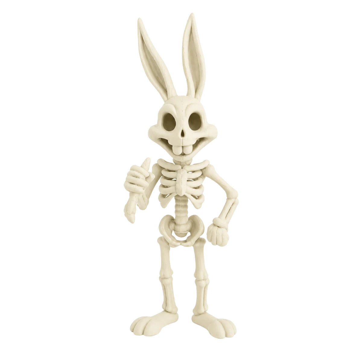 Figura 3D Bugs Bunny Esqueleto Fósil con Zanahoria 17 cm