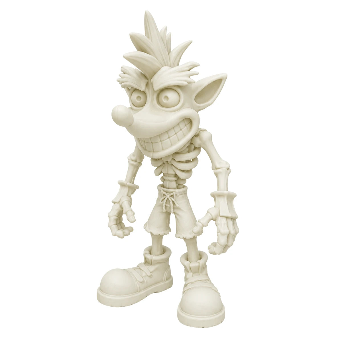 Figura 3D Crash Bandicoot Esqueleto Fósil 11.7 cm