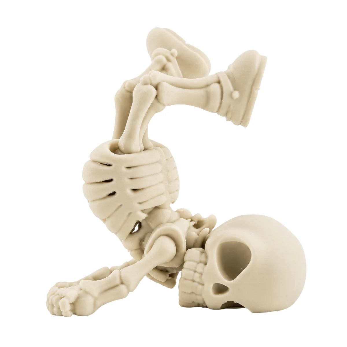 Figura 3D Esqueleto Humano Parado de Cabeza 9.9 cm