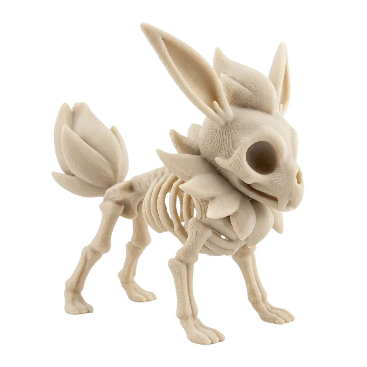 Figura 3D Flareon Esqueleto Fósil 8.8 cm