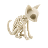 Figura 3D Gato Esqueleto Fósil Sentado 7.4 cm