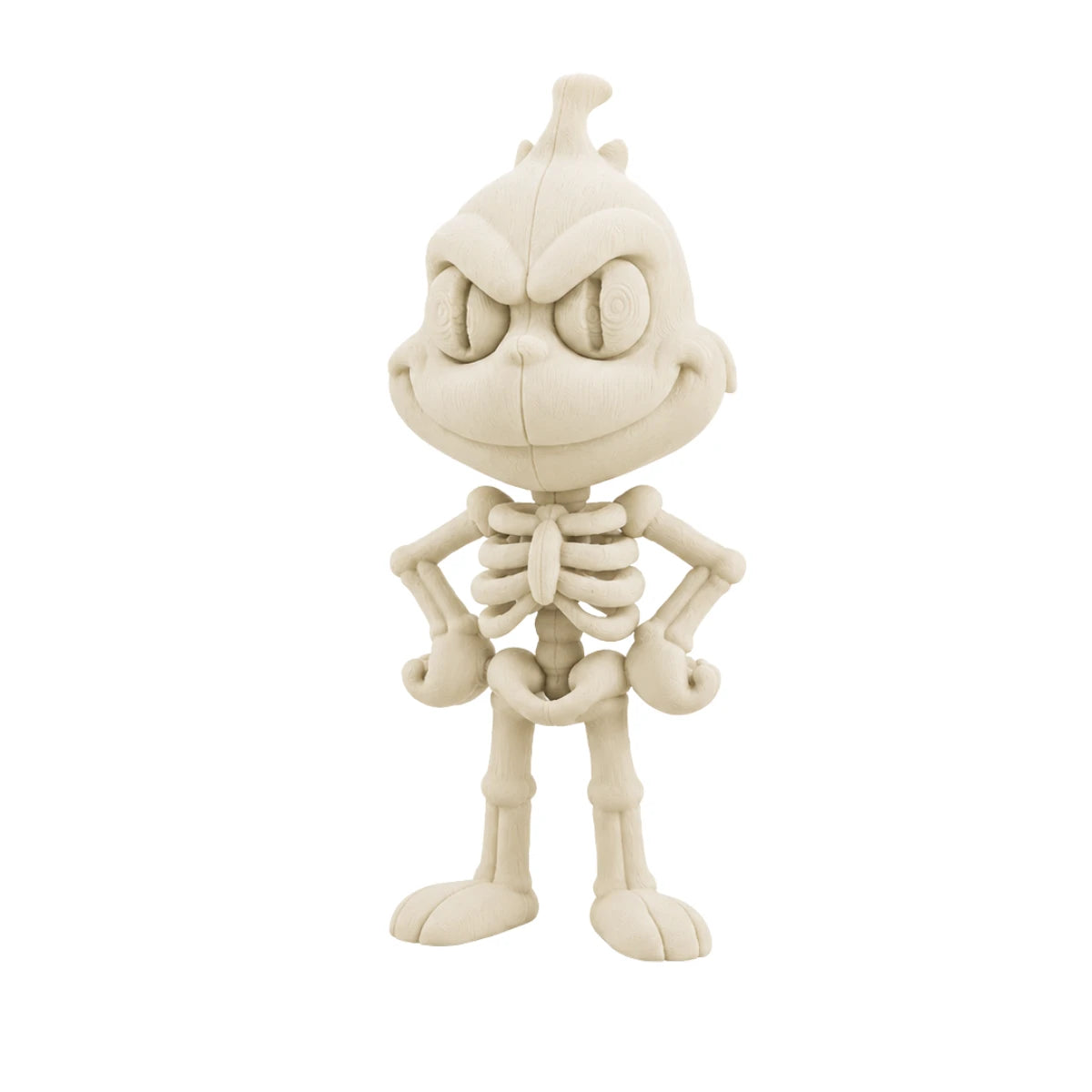 Figura 3D Grinch Esqueleto Fósil 10.2 cm
