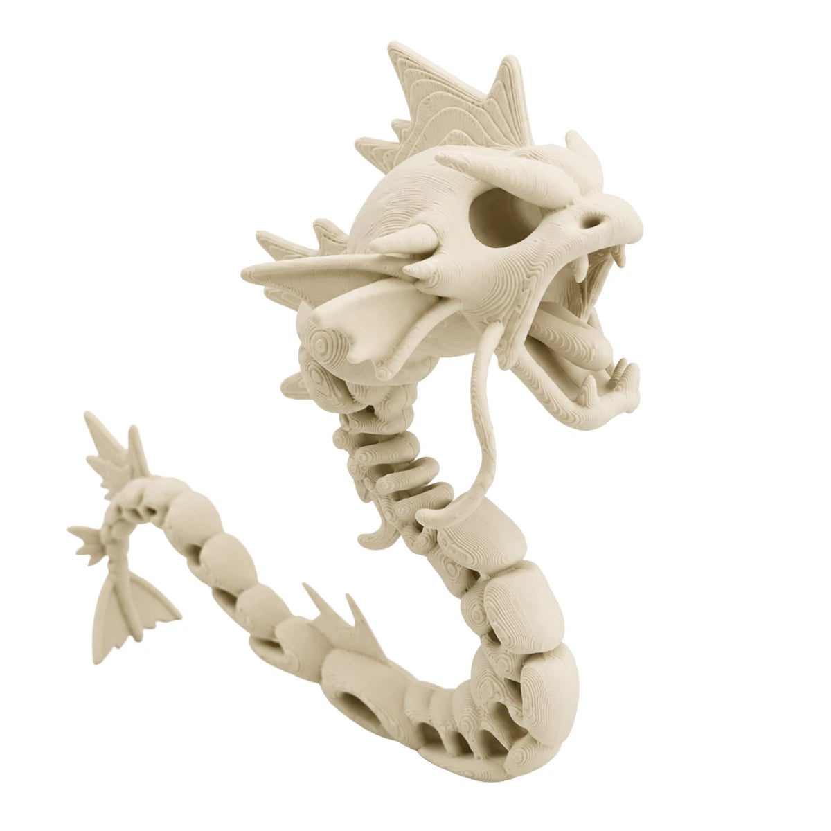 Figura 3D Gyarados Esqueleto Fósil 11.4 cm
