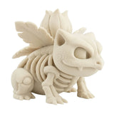 Figura 3D Ivysaur Esqueleto Fósil 7.2 cm