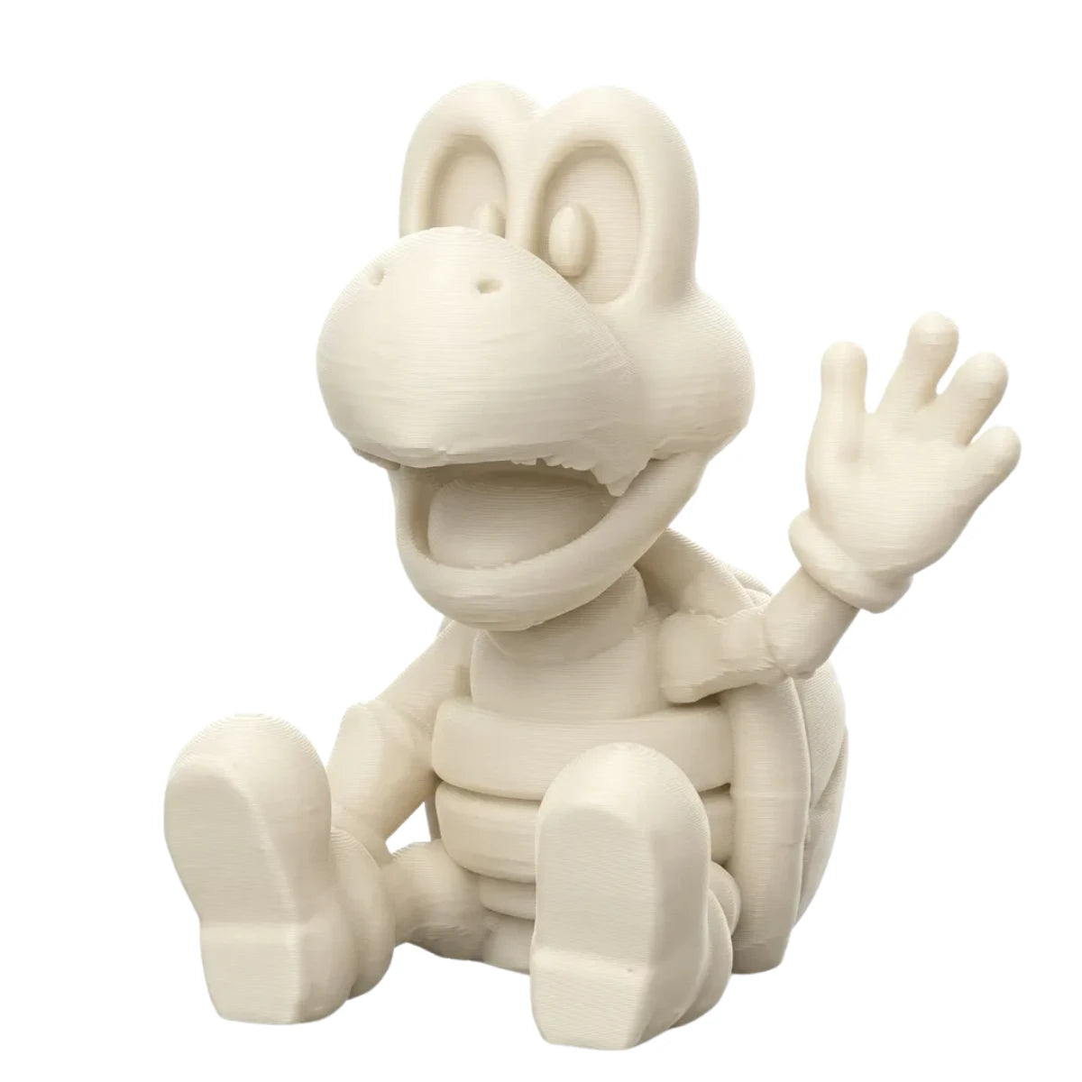 Figura 3D Koopa Troopa Esqueleto Fósil Sentado 6 cm
