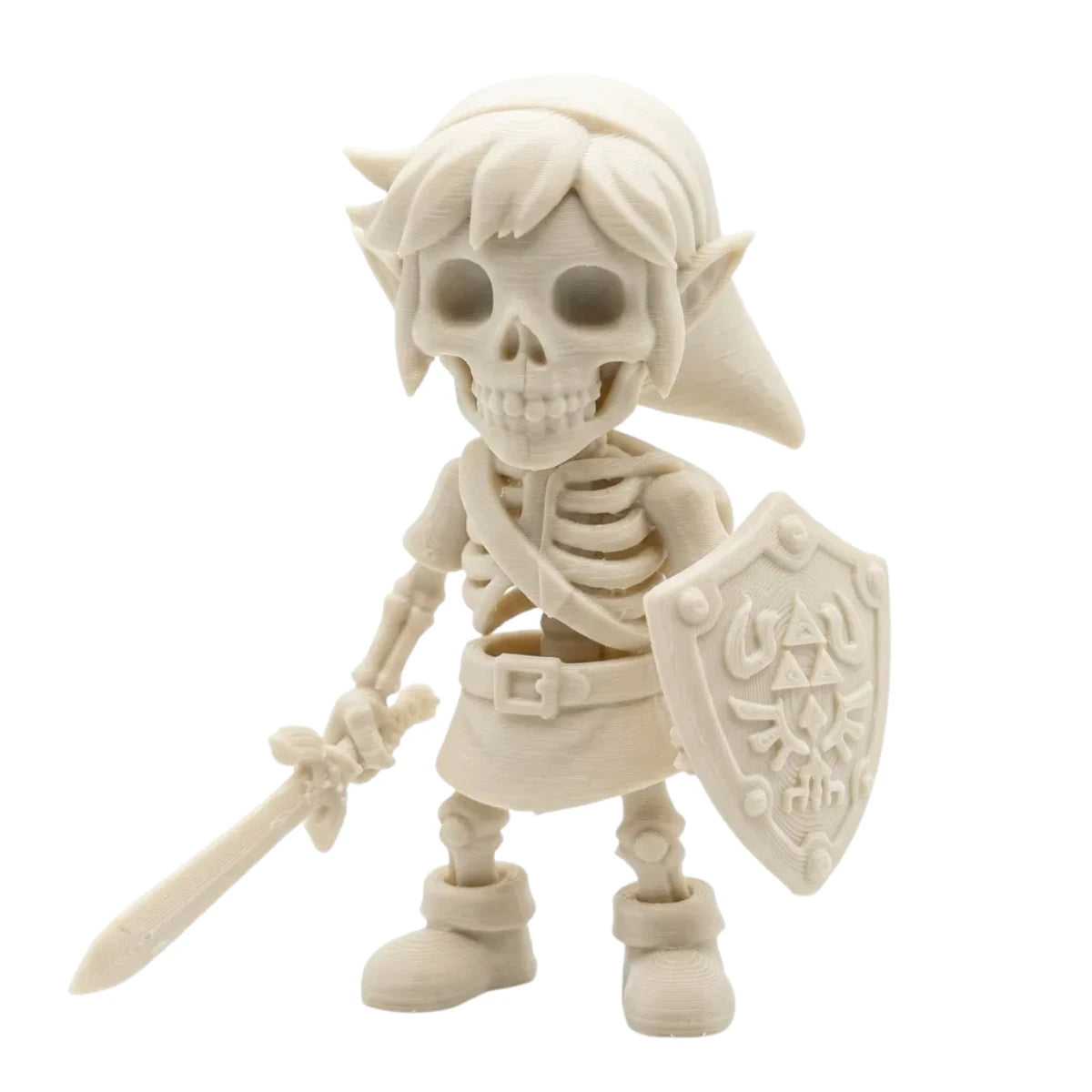 Figura 3D Link Esqueleto Fósil con Espada y Escudo 8.1 cm