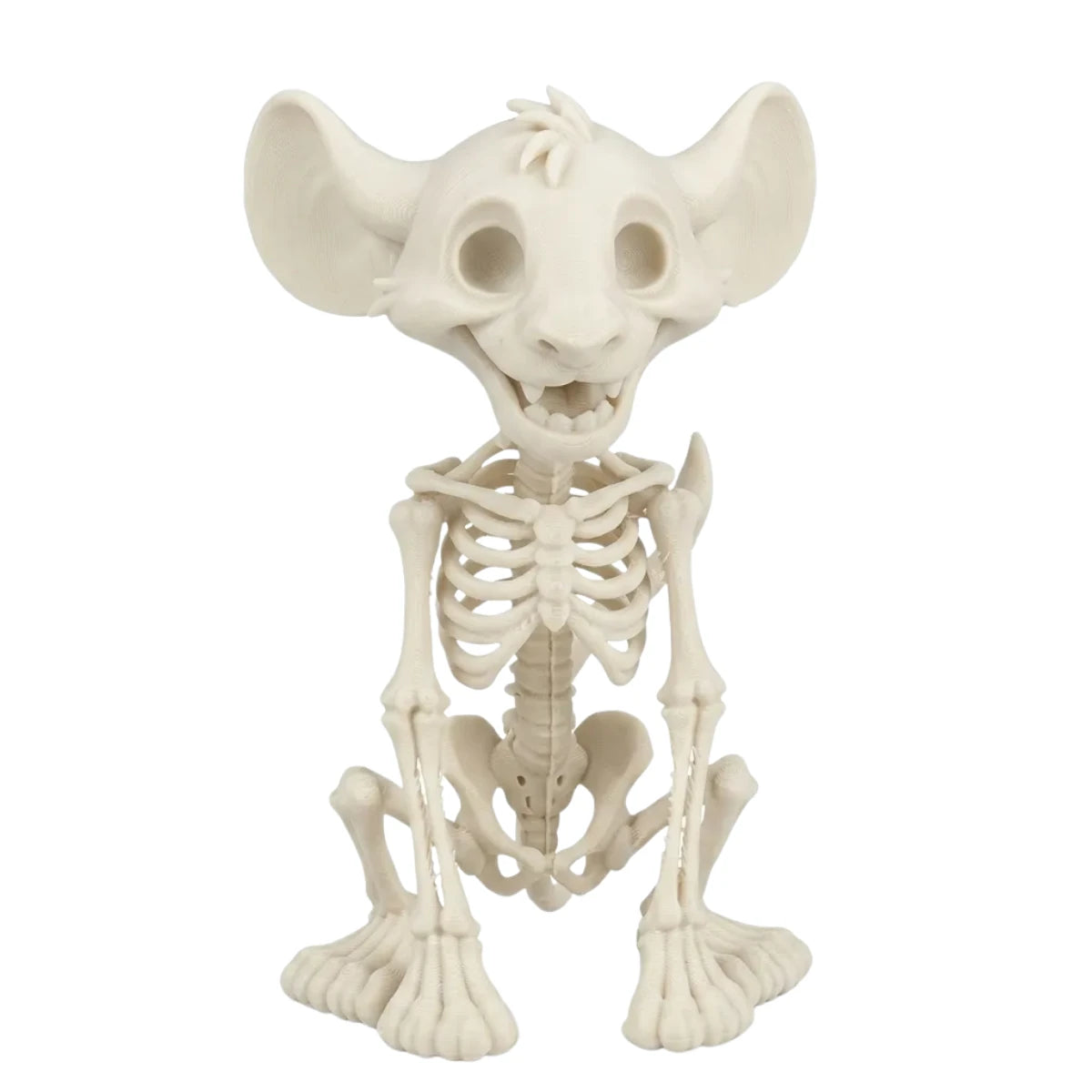 Figura 3D Simba Esqueleto Fósil Sentado 10.4 cm