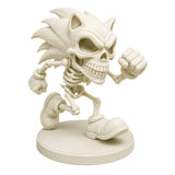 Figura 3D Sonic Esqueleto Fósil Corriendo 13.3 cm