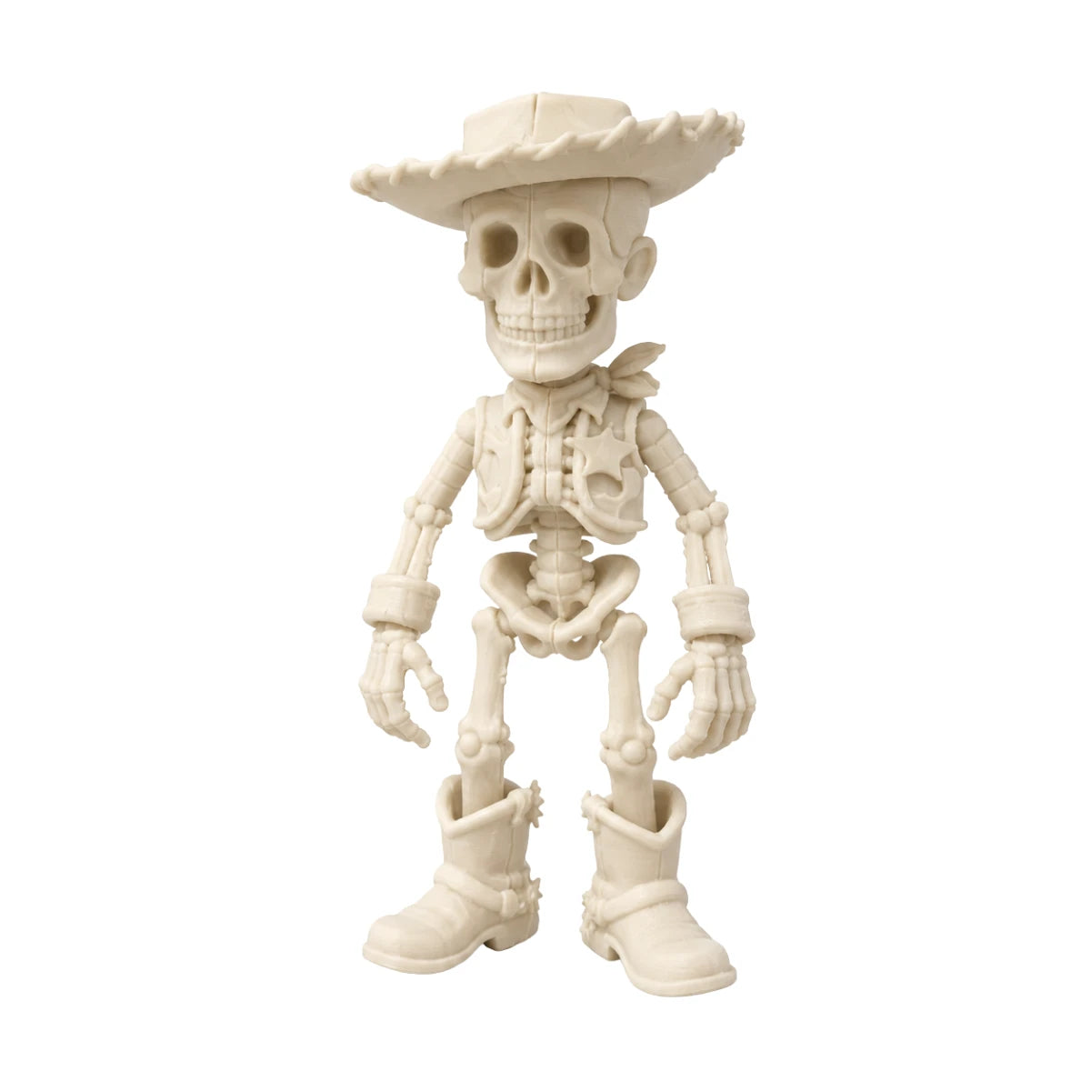 Figura 3D Woody Esqueleto Fósil Vaquero 8.4 cm