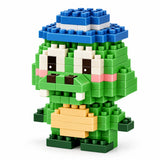 Figura Armable Mini Bloques Cocodrilo con Sombrero
