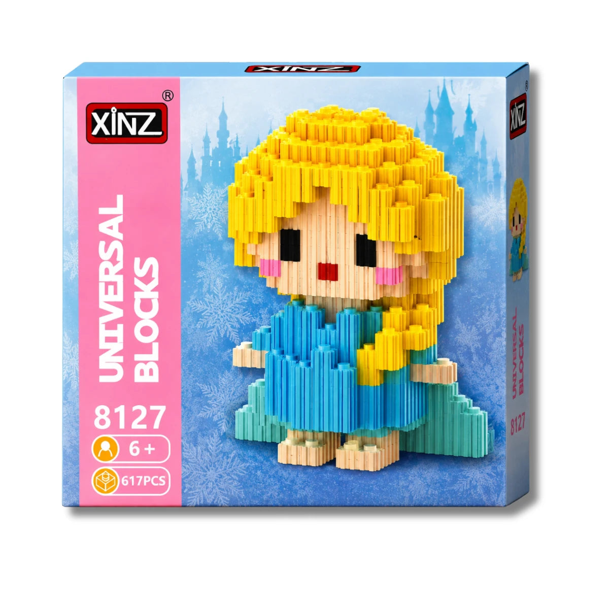 Figura Armable Mini Bloques Elsa Frozen