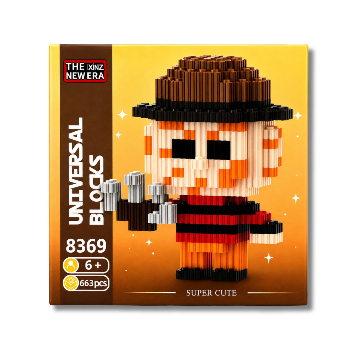 Figura Armable Mini Bloques Freddy Krueger