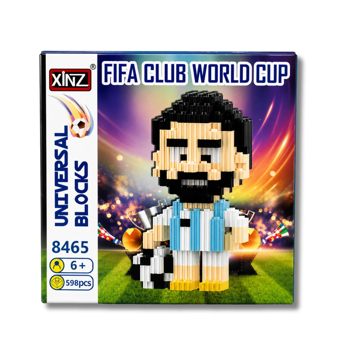 Figura Armable Mini Bloques Messi Argentina