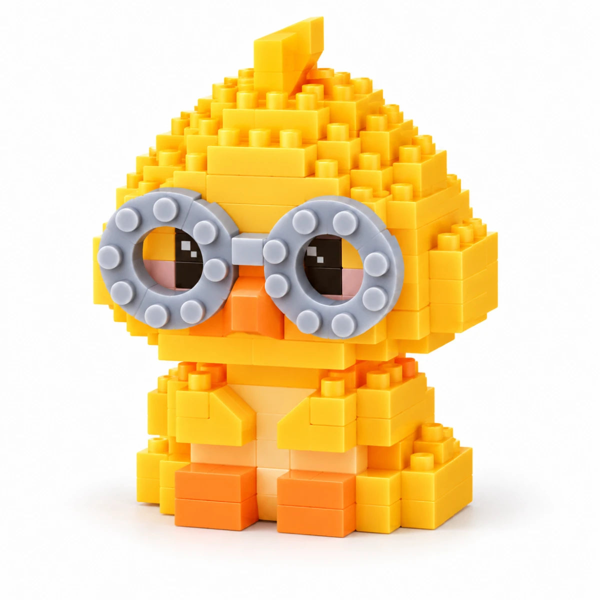 Figura Armable Mini Bloques Patito con Gafas