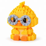 Figura Armable Mini Bloques Patito con Gafas