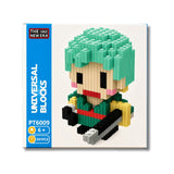 Figura Armable Mini Bloques Zoro One Piece