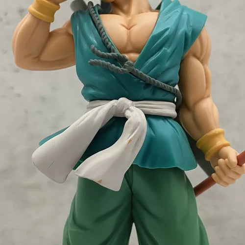 Figura Goku Traje Verde y Báculo Rojo 36 CM