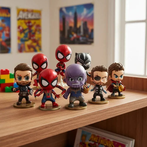 Figuras Avengers Cabezones Infinity War x 8 Unidades
