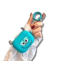 Funda Protectora AirPods Pro James P. Sullivan + Ruedita Exhibido en mano