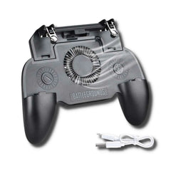 GamePad Sp + Ventilador + Power Bank + Joystick vista trasera