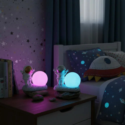 Lámpara Astronauta con Luna