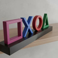 Letrero 3D Teclas Control Play Station 24 x 7 x 4 cm