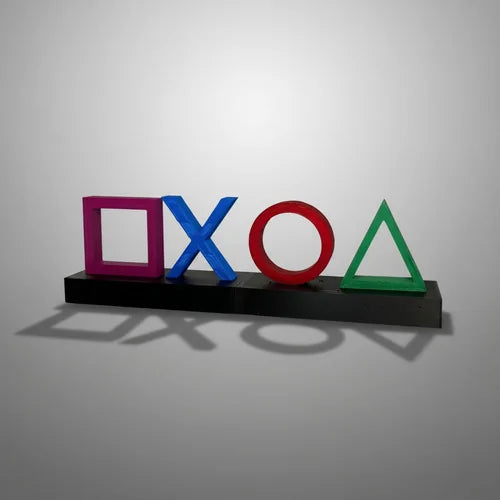 Letrero 3D Teclas Control Play Station 24 x 7 x 4 cm