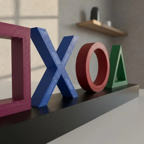 Letrero 3D Teclas Control Play Station 24 x 7 x 4 cm