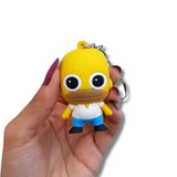 Llavero 3D PVC Homero Exhibido en mano