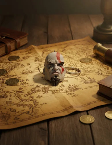Llavero Cabeza Kratos God of War