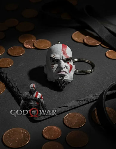 Llavero Cabeza Kratos God of War