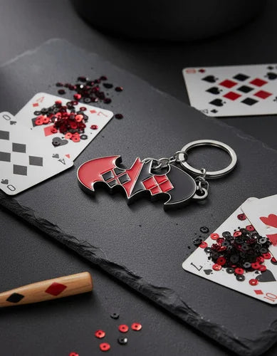 Llavero Metálico Batman Harley Quinn