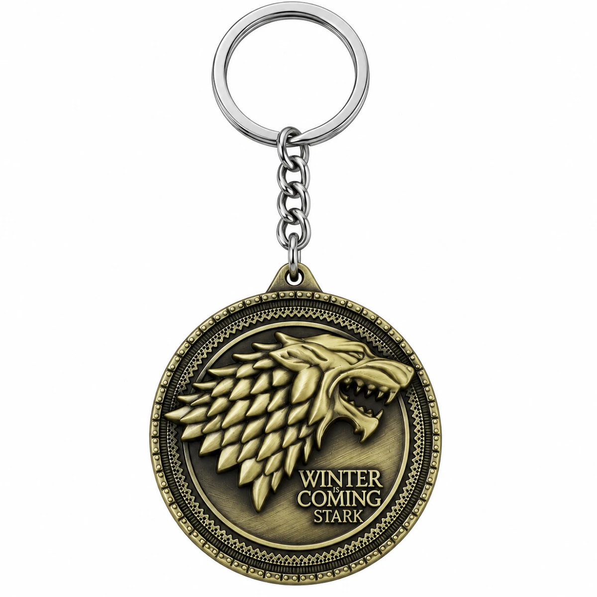 Llavero Metálico Casa Stark Winter Is Coming Game of Thrones