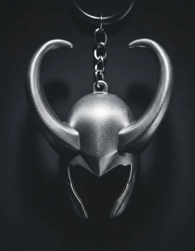 Llavero Metálico Casco Loki