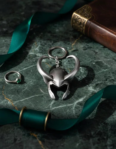 Llavero Metálico Casco Loki