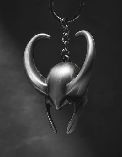 Llavero Metálico Casco Loki