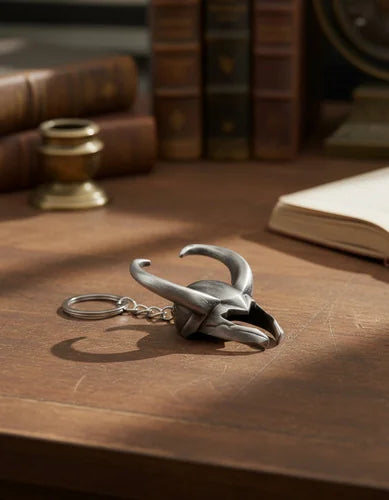 Llavero Metálico Casco Loki